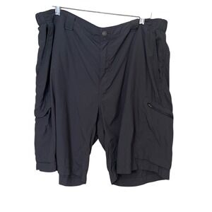 Columbia Mens Cargo Shorts Size 42 Nylon Gray Hiking Outdoors Gorpcore